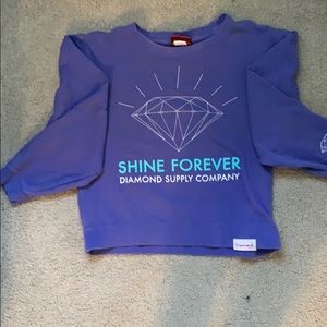 diamond supply company size small crew neck